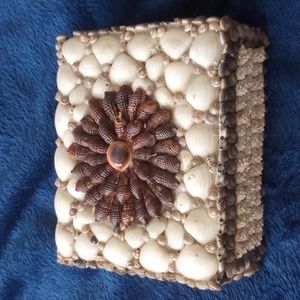 Vintage Shell jewelry box.